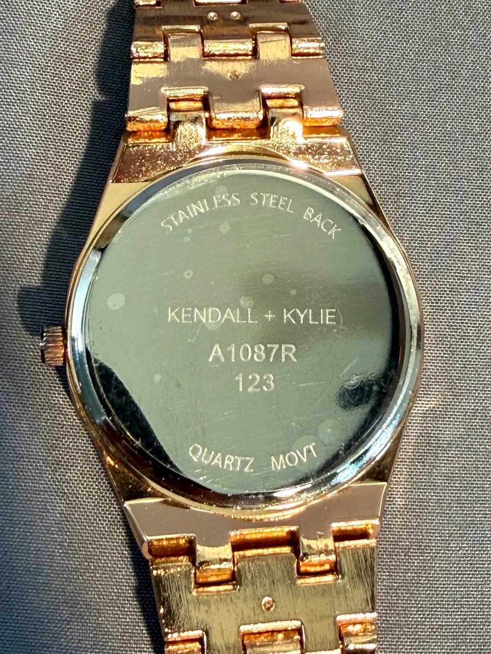 Kendall + Kylie Women's Rose Gold Rainbow Crystal Accent Watch Working
